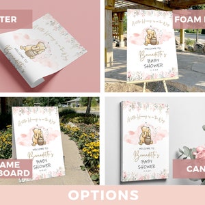 4 options pictures. Poster, Foam Board, A-Frame Foam Board, Canvas