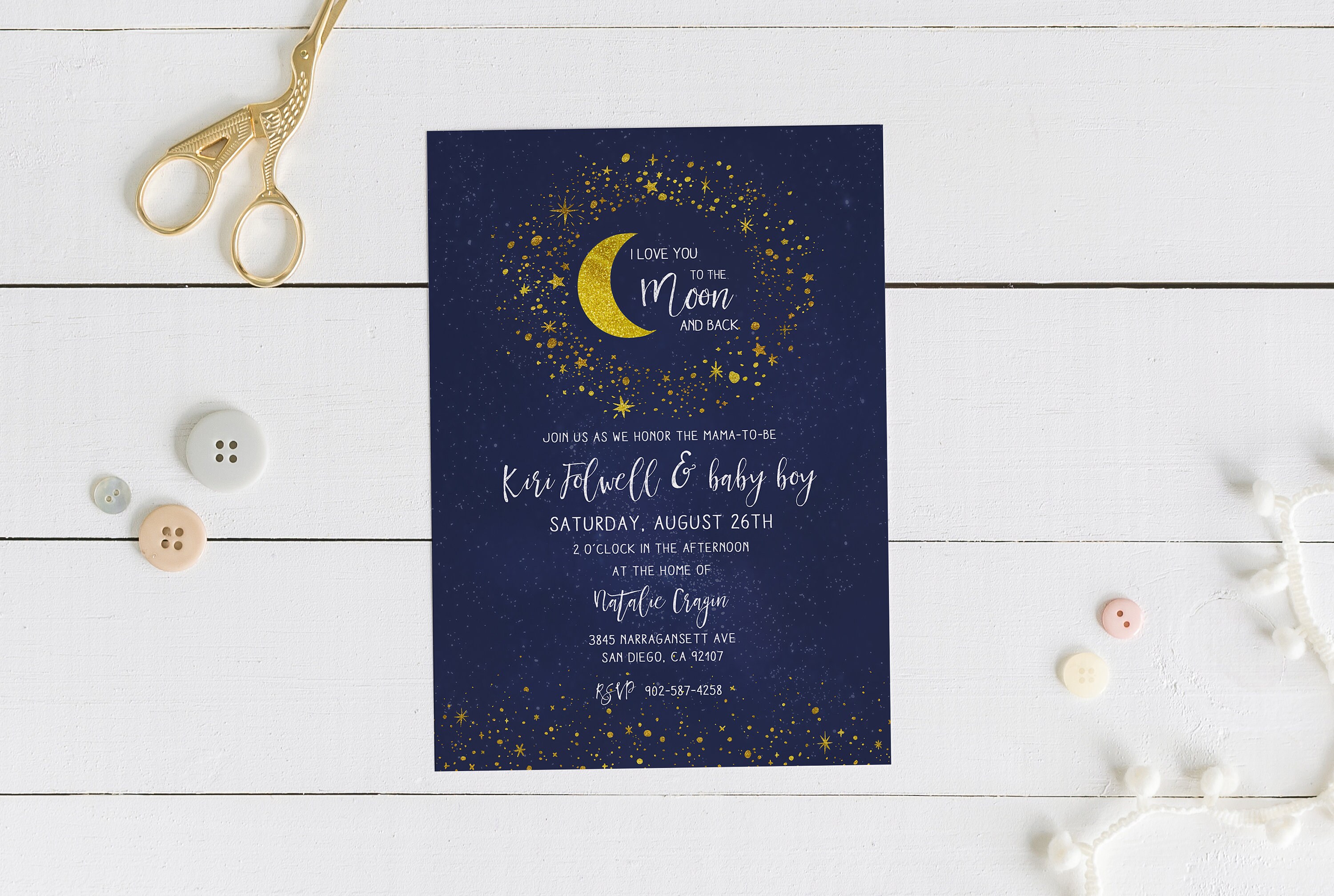 Digital Baby Shower Invite Love You To The Moon And Back Invitation Gold Moon And Stars Invitation Digital Baby Shower Invite Love You To The Moon And Back Invitation Gold Moon And Stars Invitation