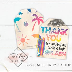 Summer Bash Invitation - Summer Birthday Party - Hello Summer Beach Party - Any Age image 6