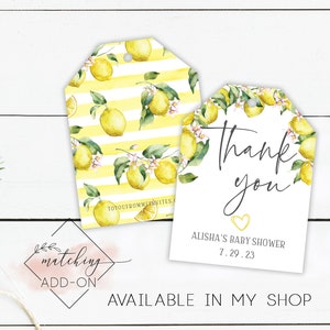 Lemon BABY SHOWER Invitation Sweet One on her Way Baby Shower Lemon Invitations Baby Shower Sweet Lemon Invite image 8