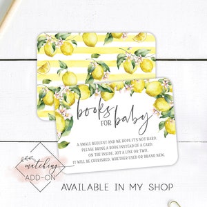 Lemon BABY SHOWER Invitation Sweet One on her Way Baby Shower Lemon Invitations Baby Shower Sweet Lemon Invite image 6