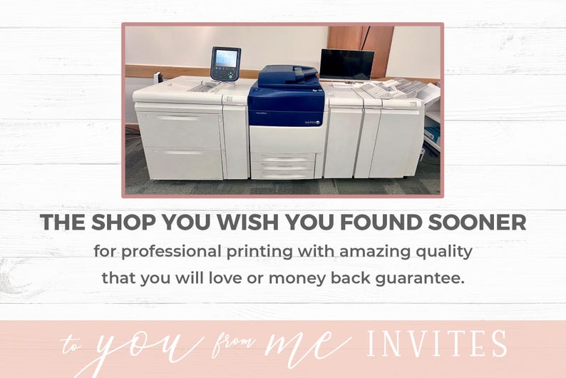 May include: A close-up of three white professional printing machines with blue accents. The machines are in a room with a wooden floor and walls.
