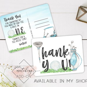 Hole In One Golf Birthday Invitation- Golf Par-Tee First Birthday Party Invite - 1st Birthday Golf Editable Invitation Template bild 7