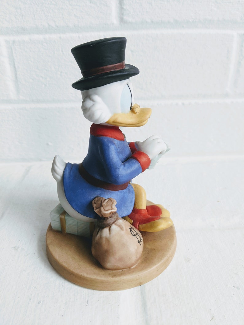 Vintage Disney Scrooge Mcduck Statue Etsy