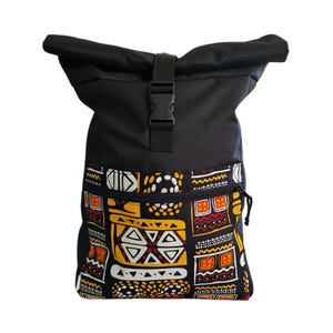 Waterproof Roll Top Backpack: Handmade Canvas Travel Rucksack