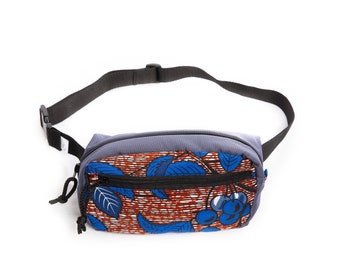 A colorful handmade waist bag