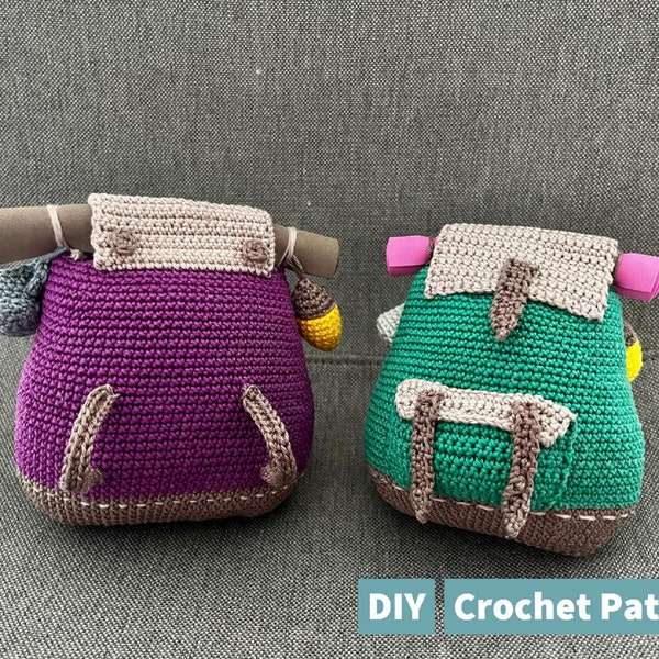 Colorful Spirits Backpack Crochet Pattern Scouts Backpack Amigurumi Pattern Tutorial PDF