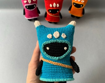 カラフルなスカウトのかぎ針編みパターンあみぐるみパターン