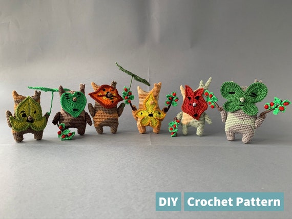 Tutoriel du patron Amigurumi au crochet Esprits colorés PDF