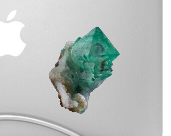 Fluorite Geode Crystal 01 - High-Quality Printed Vinyl Decal Aesthetic Stickers, Cool Car Decals or Laptop Stickers