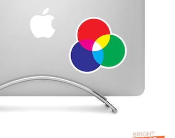 RGB Color Ven - High-Quality Printed Vinyl Decal Aesthetic Stickers, Cool Car Decals or Laptop Stickers