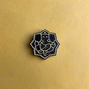 Lotus Ganesha Super Awesome Custom Soft Enamel Pin. Cute Enamel Pins for your collar, jacket pocket, or tote bag.
