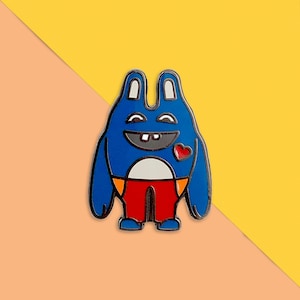 Bingo Bronson Broad City Super Awesome Custom Soft Enamel Pin. Cute Enamel Pins for your collar, jacket pocket, or tote bag.