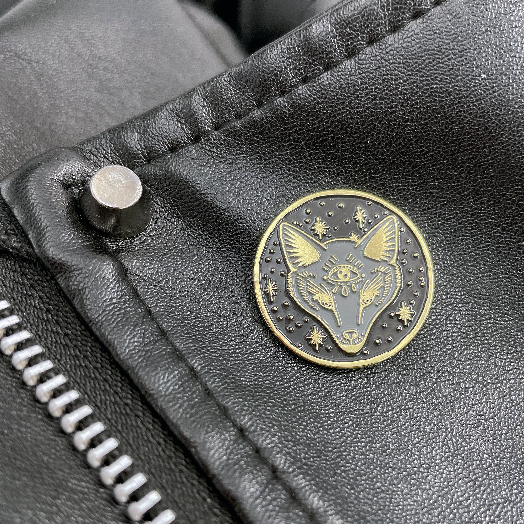 Boho Wolf Badge Super Awesome Custom Soft Enamel Pin. Cute | Etsy