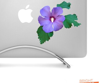 Purple Hibiscus Flower - High-Quality Printed Vinyl Decal Aesthetic Stickers, Cool Car Decals or Laptop Stickers