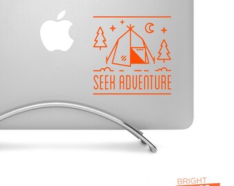 Seek Adventure 01 High Quality Vinyl Decal, Awesome Aesthetic Stickers, Outdoor Rated Decal, Cool Stickers, Laptop Stickers