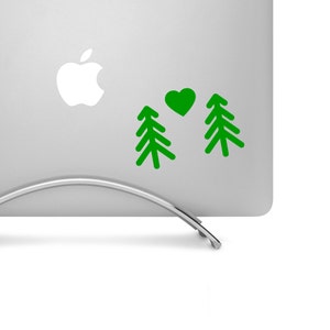 Trees and Heart - Show Your Outdoor Love! - High-quality Custom Cut Vinyl Decal, the Perfect Funny Car Decal or MacBook Pro Sticker zdjęcie 2
