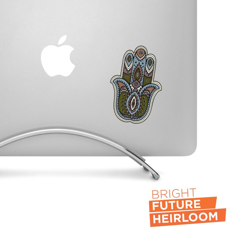 Hamsa 02 High-Quality Printed Vinyl Decal Aesthetic Stickers, Cool Car Decals or Laptop Stickers image 1