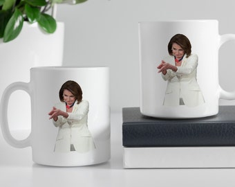 Nancy Pelosi Tasse - The Pelosi Clap Back - Nancy Pelosi Keramiktasse - Eine Perfekte Einzigartige Kaffeetasse Pelosi Teetasse Spülmaschinenfest