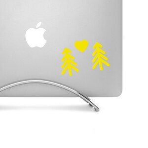 Trees and Heart - Show Your Outdoor Love! - High-quality Custom Cut Vinyl Decal, the Perfect Funny Car Decal or MacBook Pro Sticker zdjęcie 1