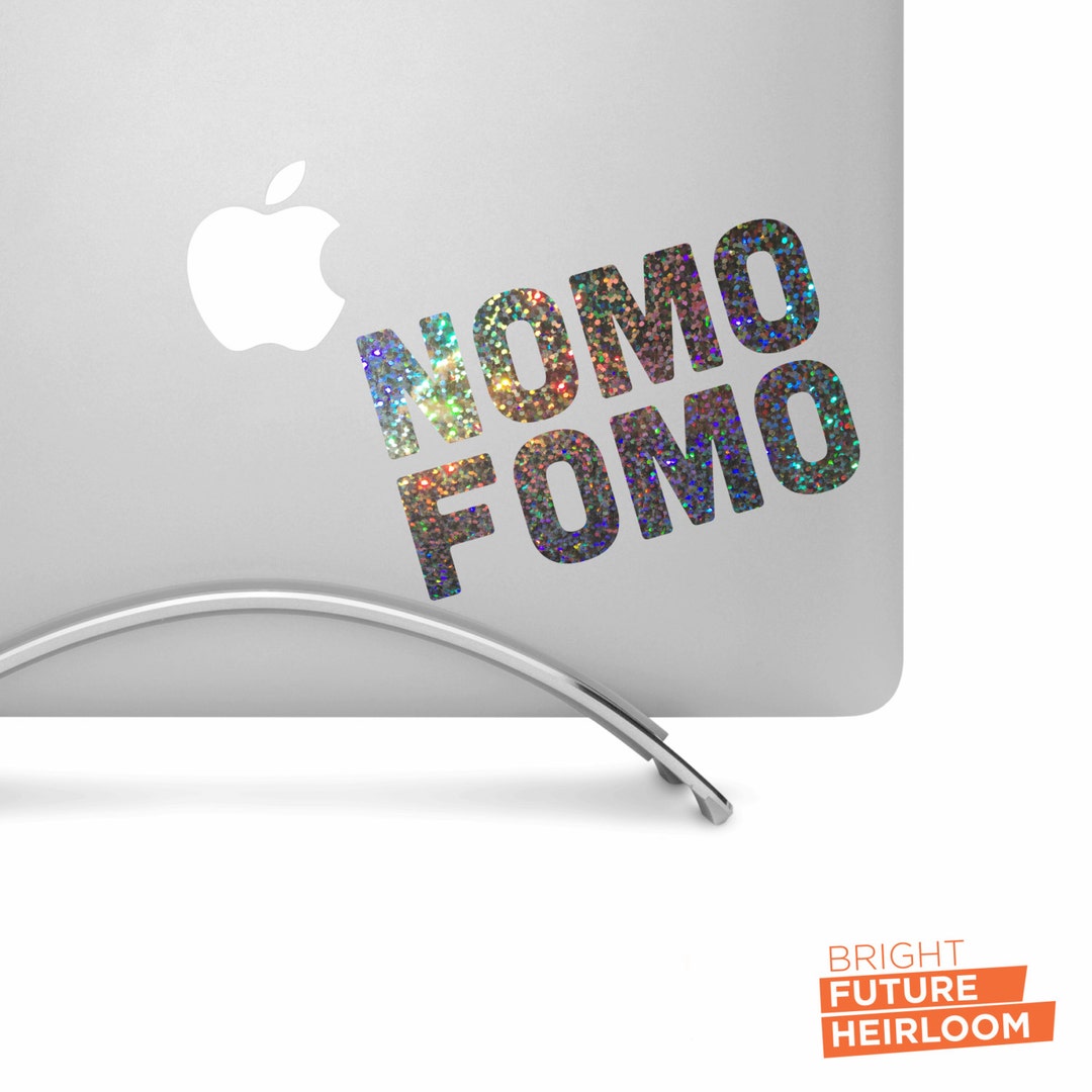 GLITTER NOMO FOMO High Quality Vinyl Decal Awesome - Etsy