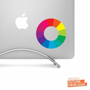 Tertiary Color Wheel - Color Theory Decal - High-Quality Printed Vinyl Decal Aesthetic Stickers, Cool Car Decals or Laptop Stickers
