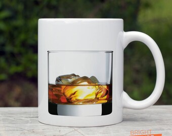 Es ist 12 Uhr irgendwo, Felsen Glas Whisky - doppelseitige Vollfarbe 12 Oz. Geschirrspüler safe Keramik Becher