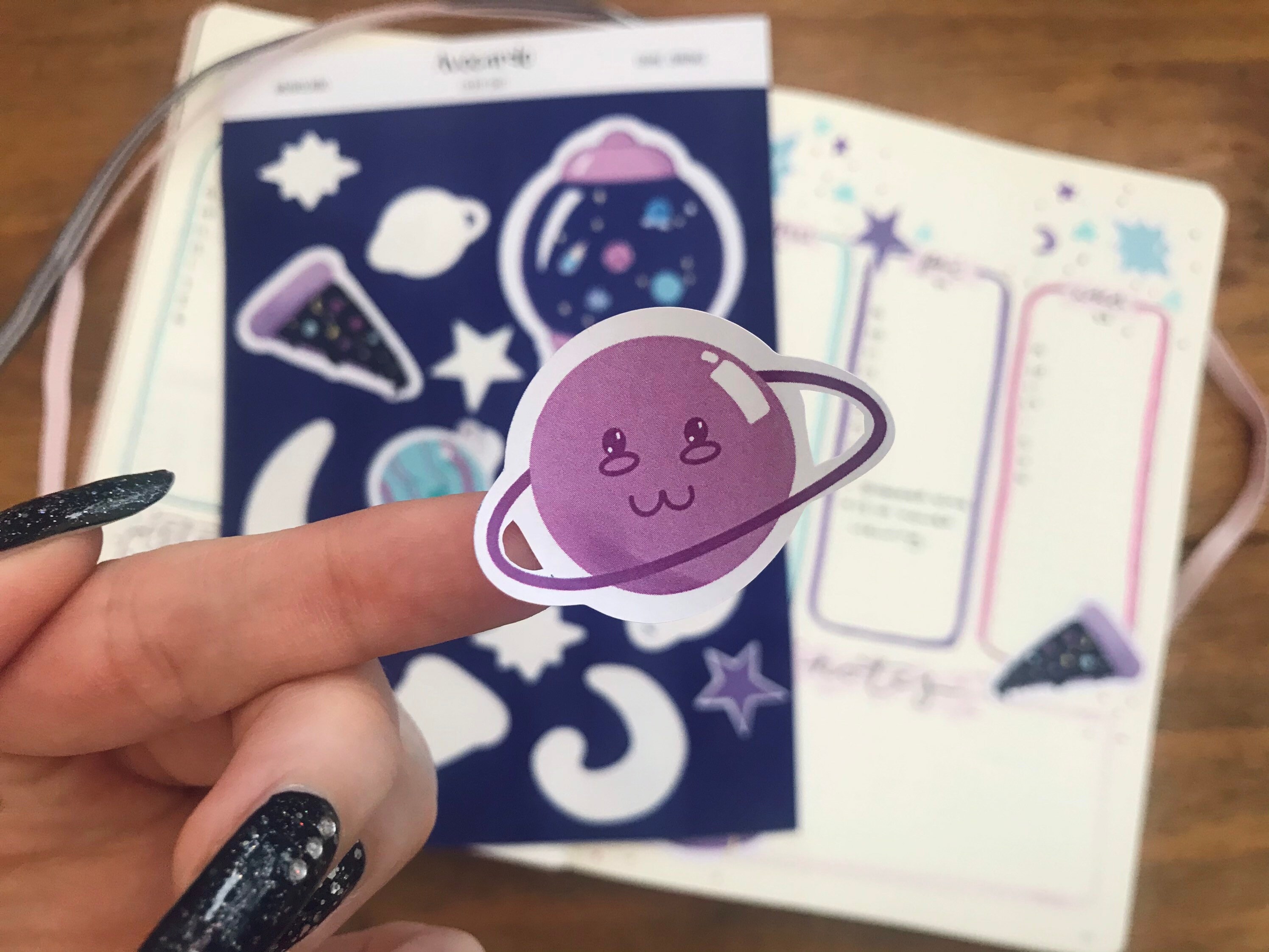 Sticker Sheet Bullet Journal Stickers Planner Stickers Space Stickers ...