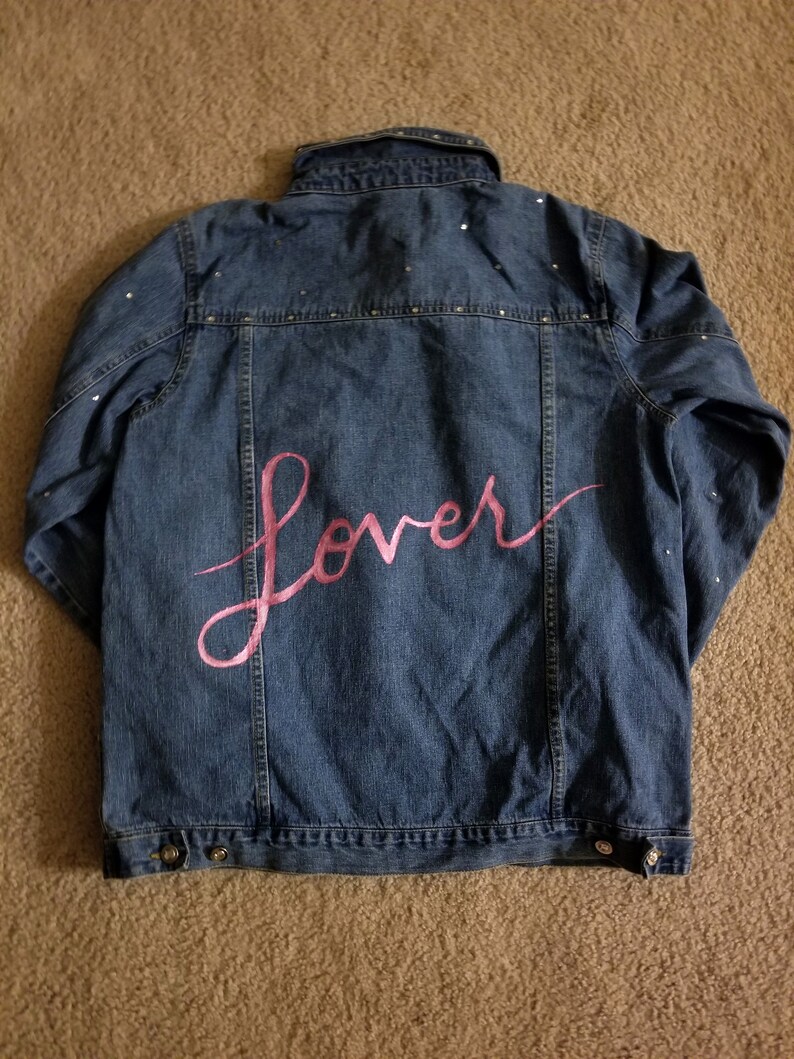 Lover Denim Jacket Etsy