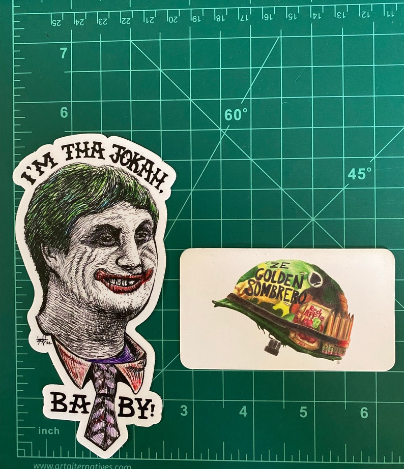 IM THA JOKAH BABY Joker Matte Vinyl Sticker image 2
