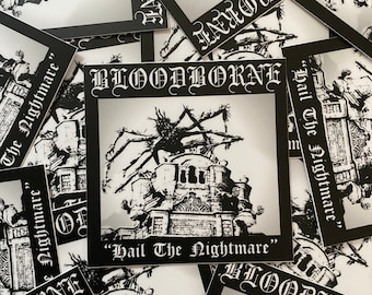 Bloodborne Nightmare Black Metal Art Vinyl Sticker