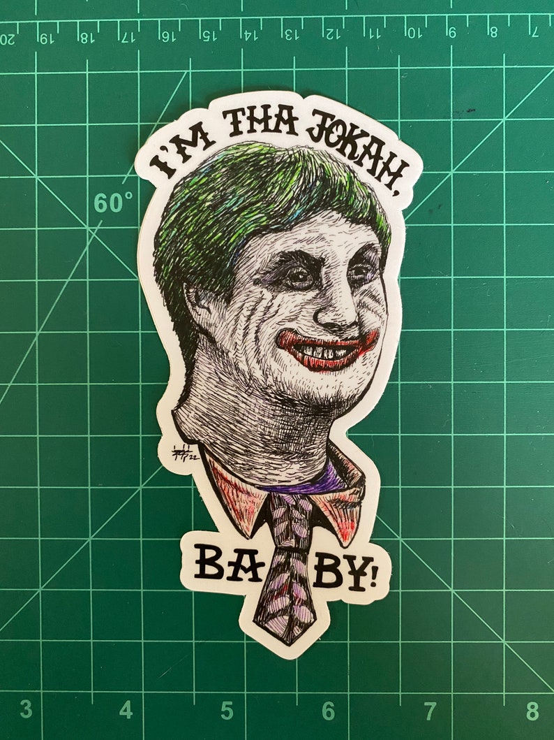 IM THA JOKAH BABY Joker Matte Vinyl Sticker image 5