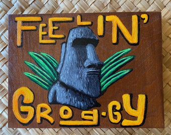 Feelin' Groggy Tiki Pop Painting (FG2)