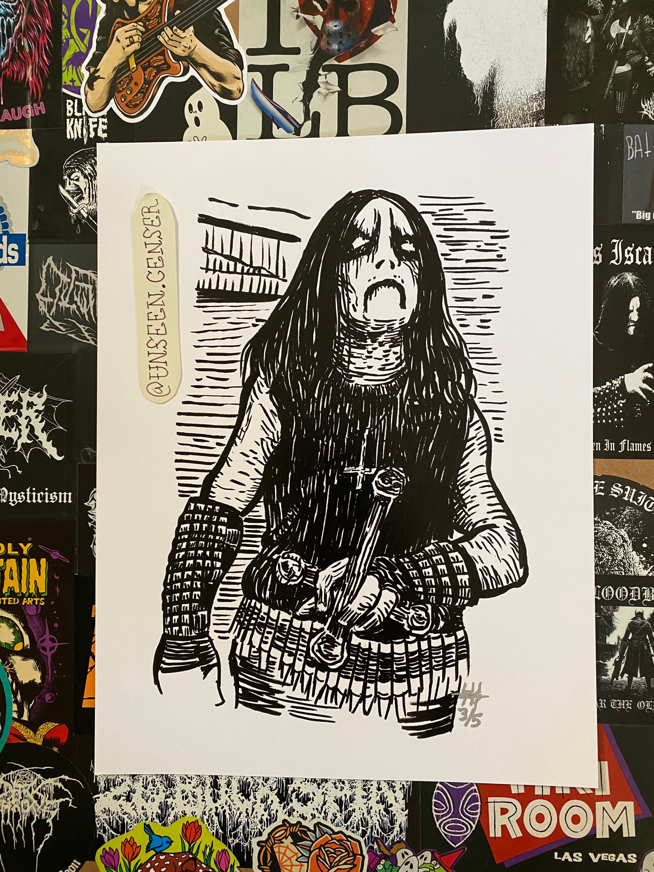 LAST ONE Euronymous Mayhem Portait Digital Art Print 5/5 - Etsy