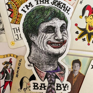 IM THA JOKAH BABY Joker Matte Vinyl Sticker image 1