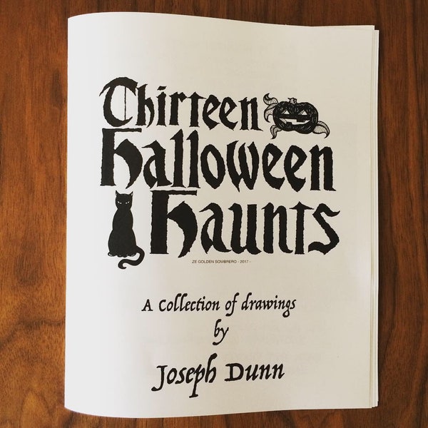 13 Halloween Haunts Illustration Art Zine