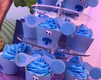 12 Blue’s Clues Inspired Cupcake Wrappers