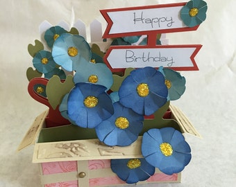 3D pop up card - Morning Glory