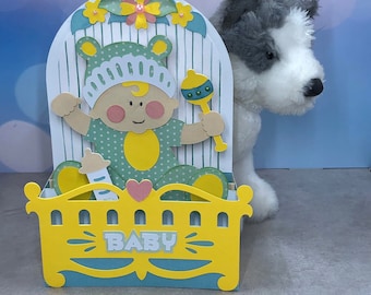 Baby pop up 3D card
