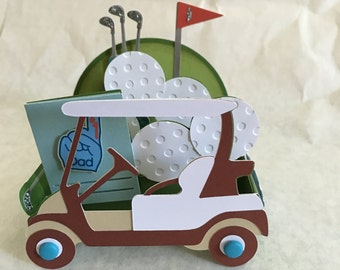 3D pop up card - golf card
