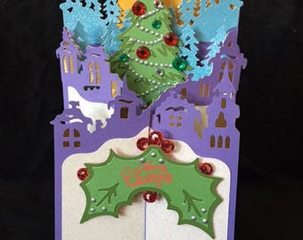 Cascade Christmas Tree card