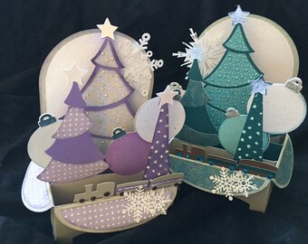 Christmas tree pop up card