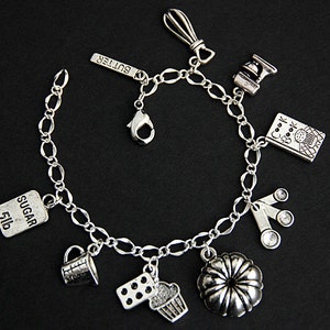 Pastry Chef Charm Bracelet in Sterling Silver – ChefJewelry