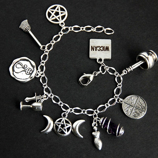 Witch Charm Bracelet Etsy