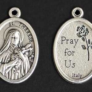 Saint Therese Necklace. Catholic Necklace. St Therese Medal Necklace ...
