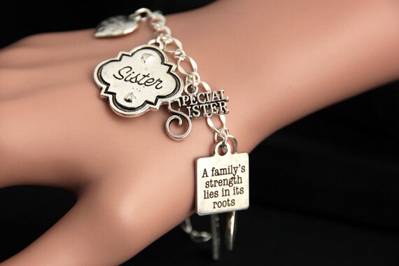 Sister charm bracelet hotsell