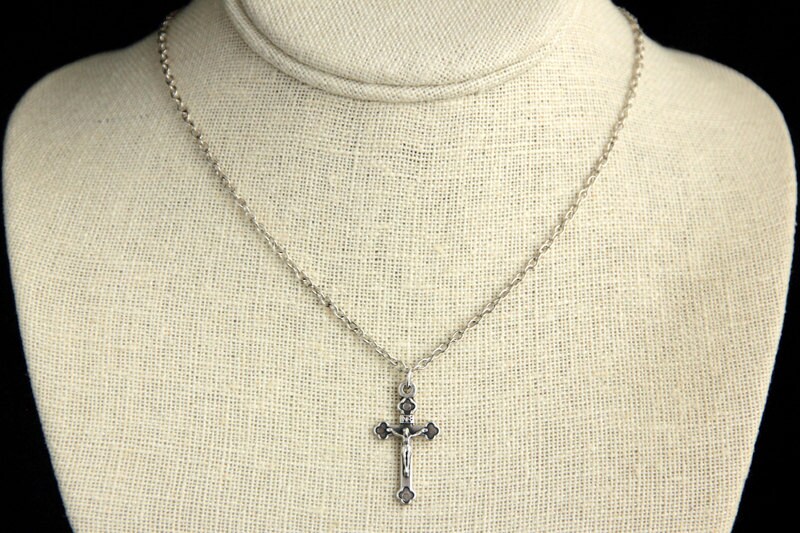 Catholic Necklace. Crucifix Necklace. Charm Necklace. INRI - Etsy