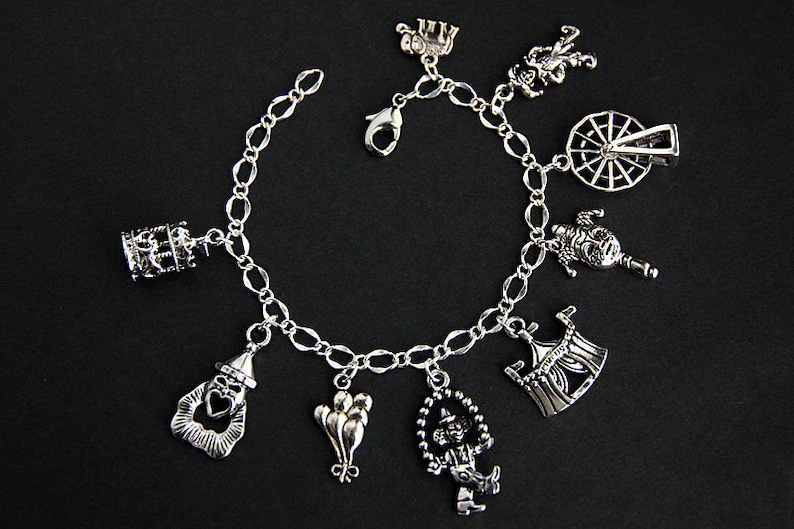 Carnival Bracelet. Amusement Park Charm Bracelet. Circus Etsy