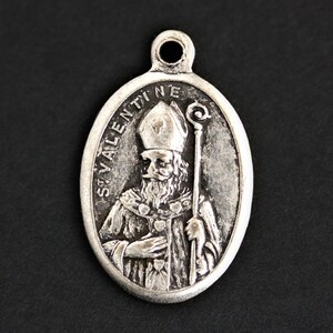 Saint Valentine Necklace. Christian Necklace. St Valentine Medal ...