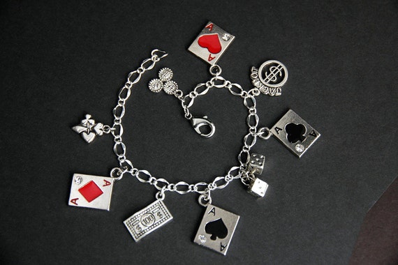 BR- Gambling - Charm Bracelet - Gambling